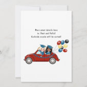 Invitation Fête de fin d'études en voiture (Dos)