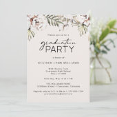 Invitation Fête de fin d'études florale (Debout devant)