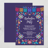 Invitation Fête de fin d'études Fun Fiesta (Devant / Derrière)