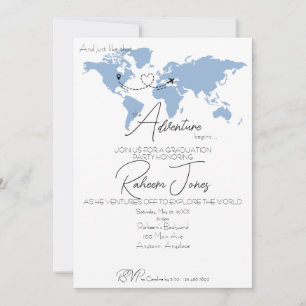 Invitation Fête de fin d'études : l'aventure commence