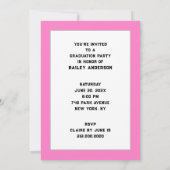 Invitation Fête de fin d'études Médicales (Dos)