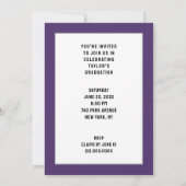 Invitation Fête de fin d'études Médicales (Dos)