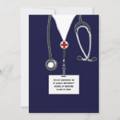 Invitation Fête de fin d'études Médicales (Devant)