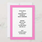 Invitation Fête de fin d'études Médicales (Dos)