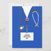 Invitation Fête de fin d'études Médicales (Devant)