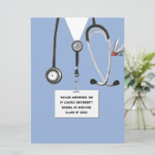 Invitation Fête de fin d'études Médicales (Debout devant)