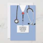 Invitation Fête de fin d'études Médicales (Devant)