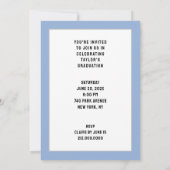 Invitation Fête de fin d'études Médicales (Dos)