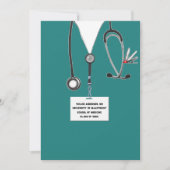 Invitation Fête de fin d'études Médicales (Devant)