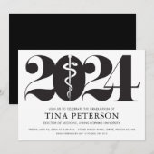 Invitation Fête de fin d'études Médicales (Devant / Derrière)