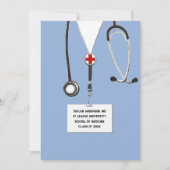 Invitation Fête de fin d'études Médicales (Devant)