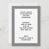 Invitation Fête de fin d'études Médicales (Dos)