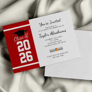 Invitation Fête de fin d'études moderne 2026 Fête de remise d
