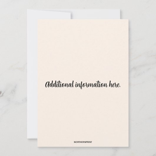 Invitation Fête de fin d'études modifiable (Dos)