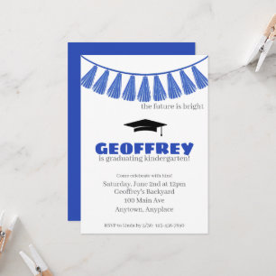 Invitation Fête de fin d'études pour enfants Coloré Maternell