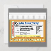 Invitation Fête de fin d'études RX pour le plaisir (Devant)