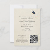 Invitation Fête de fin d'études Western rustique (Dos)