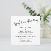 Invitation Fête de fin heureuse, un événement simple après le (Debout devant)