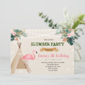 Invitation Fête de flamand tropical (Debout devant)