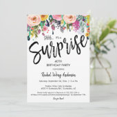 Invitation Fête de Fleurs Bohème pour Anniversaire et Départ  (Debout devant)