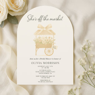 Invitation Fête de Fleurs Élégante pour Mariage