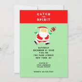 Invitation Fête de football de Noël (Devant)