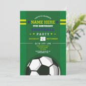 Invitation Fête de football Inviter Anniversaire Boys Invitat (Debout devant)