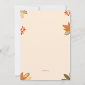 Invitation Fête de Friendsgiving (Dos)