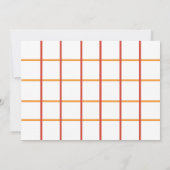 Invitation Fête de Friendsgiving dîner de Thanksgiving automn (Dos)