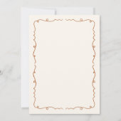 Invitation Fête de Friendsgiving entre amis (Dos)