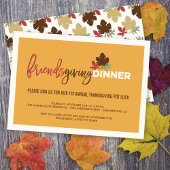 Invitation Fête de Friendsgiving Pot Luck de Thanksgiving