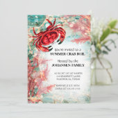 Invitation Fête de fruits de mer bouillabaisse d'été (Debout devant)