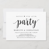 Invitation Fête de fuite heureuse pour toujours (Devant)