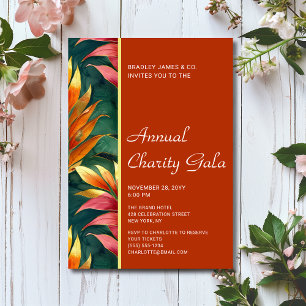 Invitation Fête de gala de l'Événement de Charité Florale Mod