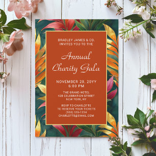 Invitation Fête de gala de l'Événement de Charité Florale Mod