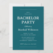 Invitation Fête de Garçon Moderne Sapeur avec Scan pour rsvp (Devant)