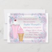 Invitation Fête de glace (Devant)