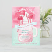 Invitation Fête de glace de style rétro, Anniversaire (Debout devant)