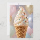 Invitation Fête de glace pastel (Devant)