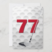 Invitation Fête de golf pour 77e anniversaire (Devant)
