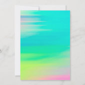 Invitation Fête de graduation Abstraite colorée (Dos)