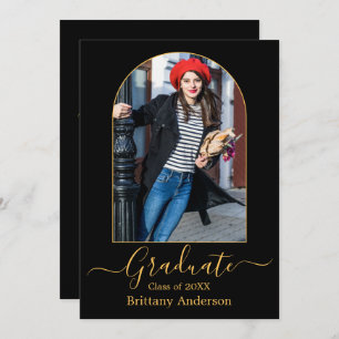 Invitation Fête de graduation Arch Gold