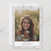 Invitation Fête de graduation au citron italien beige méditer (Dos)