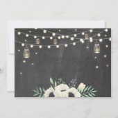 Invitation Fête de graduation Chalk Jars Fireflies rustiques  (Dos)