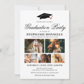 Invitation Fête de graduation de 5 photos moderne (Devant)