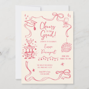 Invitation Fête de graduation de gribouillis