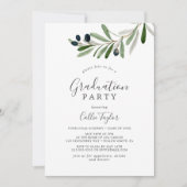 Invitation Fête de graduation de la Branche d'Olivier moderne (Devant)