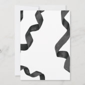 Invitation Fête de graduation de la cale noire (Dos)