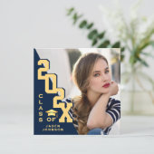 Invitation Fête de graduation de la photographie moderne (Debout devant)