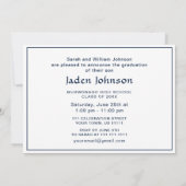 Invitation Fête de graduation de la photographie moderne (Dos)